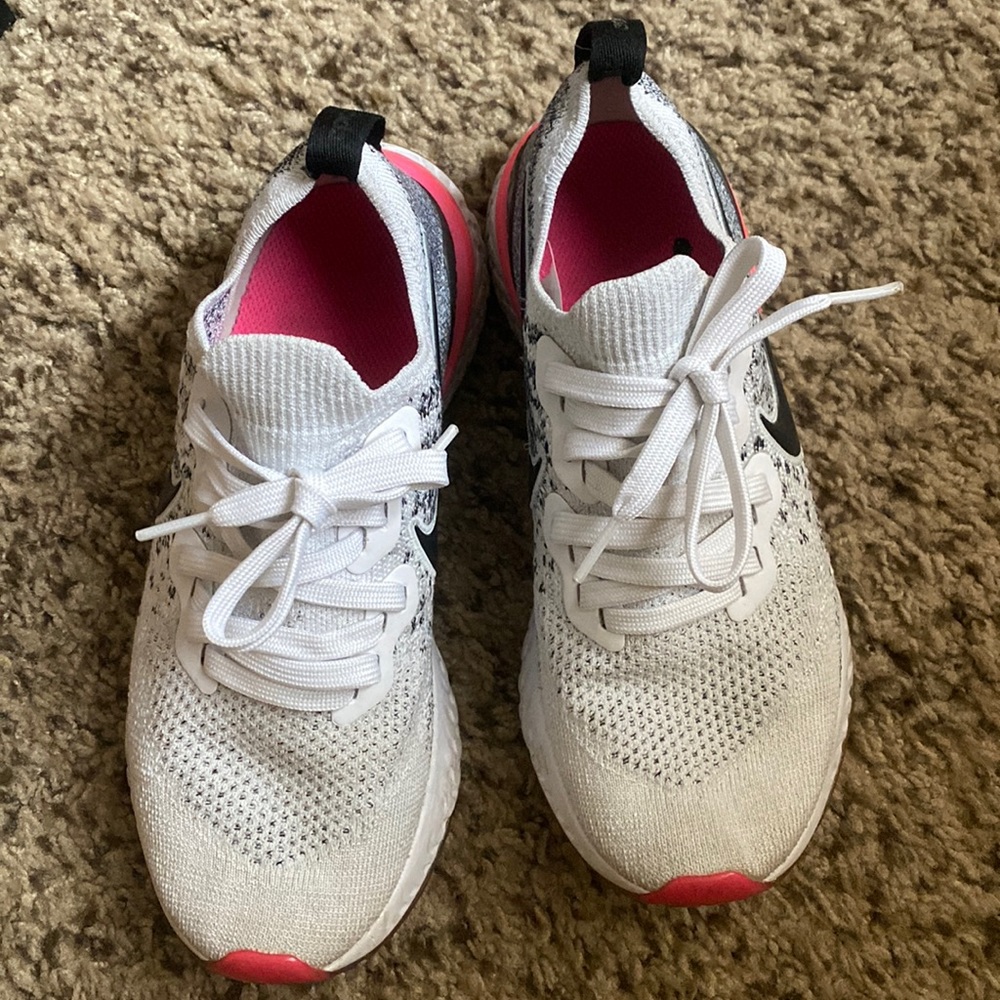 Nike shoes, worn.